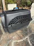 A - Black Plastic 24” Pet Carrier