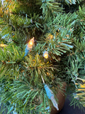 2.5FT Prelit Faux Fir Christmas Tree in Plastic Pot