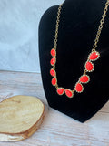 Kate Spade New York Coral Balloon Bouquet Necklace