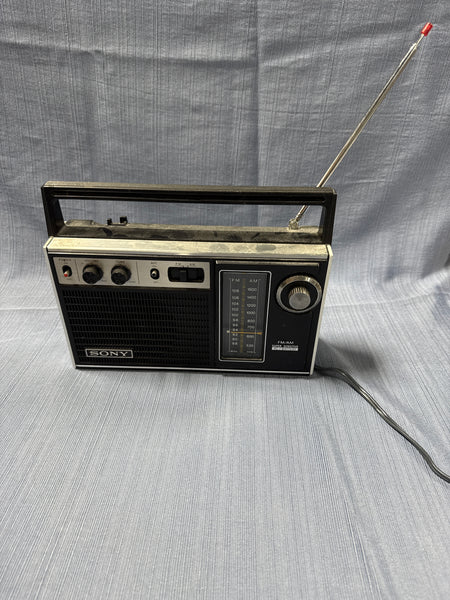Vintage Sony AM/FM 2 Band Radio Model TFM - 7250W WORKS