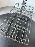 Rustic Black Wire Vintage Milk Bottle Carrier