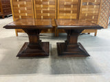 Heritage Pair of Sturdy Square End Tables