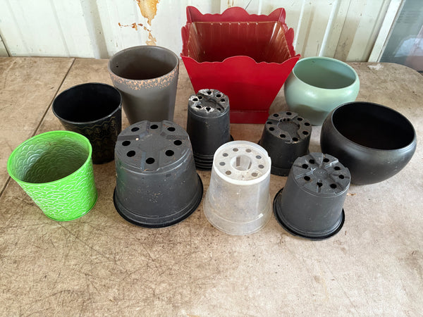 Lot of Assorted Small Planters