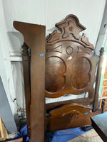 (A)Queen Antique Bed with Side Rails***HEAVY ITEM***