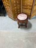 Marble Top Carved Side Table