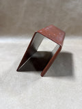 Leather Desk Letter Holder With Gold Trim
