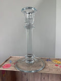 Holmegaard Danish Blue Tint Michael Bang Signed Jupiter Candlestick (E)