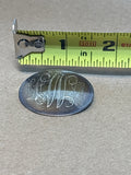 Sterling Brooch with Engraved Initials