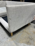 Crate & Barrel Mid Century Style Sofa Set with Chaise Lounge, 3 pc