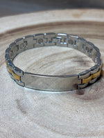 Men’s Silver & Gold Bracelet