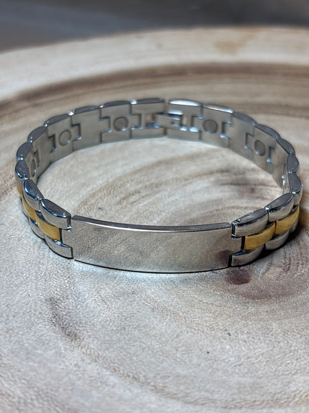 Men’s Silver & Gold Bracelet