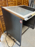 Hamilton Lighted Drafting Table with Metal Cabinet
