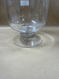 Glass Hurricane Vase With Rhinestone Strip