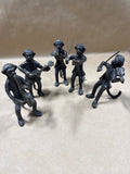 5 Piece Bronze Musician Monkey