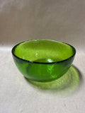 Blenko Style Green Bowl