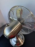 Hunter Retro Brushed Metal 3-Speed Oscillating Fan (WORKS)