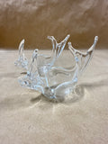Pair Of Glass Fish Candle Holders
