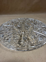 Clear Glass Footed Cake Plate