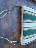 Set (4) of Sunbrella Striped Seat Cushions