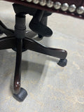 Adjustable Height Office Chair with Nail Head Details