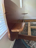 Hand Crafted Live Edge Wood King Bed with Integrated Side Tables***HEAVY ITEM***READ DETAILS ON PICK UP POLICY***