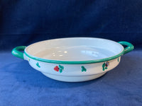 Riess Enamelware Country Floral Farmer Bowl