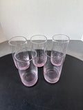 Kate Spade Pink-Tinted Glass Highball Tumblers – Set of 5