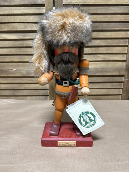 (B) Davy Crockett Holzkunst Christian Ulbricht Nutcracker Numbered // MISSING GUN