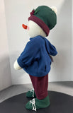 Let It Snow Holiday Standing Plush Snowman