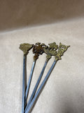 (B) Skewers With Brass Tip Set Of 4