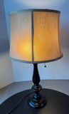 Dark Brown Resin Double Switch Pull Table Lamp (WORKS)