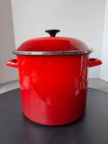Le Creuset Enamel-on-Steel Lidded Stockpot in Cerise Red