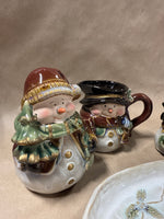 Snowman 5 Piece Hostess Set With Box