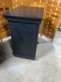 Black Painted Kitchen Cart/Island on Casters