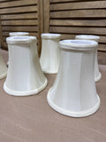 Cream Colored Chandelier Lamp Shades - Set Of 6