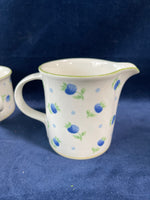 Mikasa Intaglio Cups and Cream Pitcher, 8 piece Set