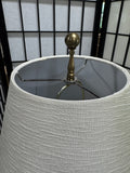 Lightweight Slim Brass Tone Floor Lamp (WORKS)