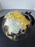 Divine Black Vintage World Globe