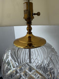 Waterford Crystal & Brass Large Kilkenny Table Lamp