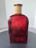 Wine Red Large Recycled Spanish Glass Decorative Bottle Vase