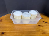 Set Of 3 Pottery Barn Pillar Candles, Unused