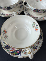 18-Piece Grindley Marlborough England Strathcona Cream Soup Bowls & Saucers Set