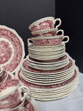77-Piece Mason’s England Vista Pink China Set (2 AVAILABLE—PRICED INDIVIDUALLY AT $195 EACH SET)