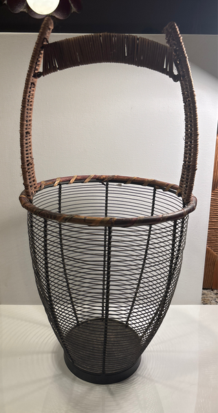 Vintage Wicker/Wire Basket or Lantern