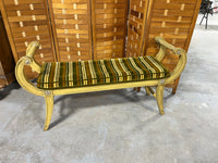 Hollywood Regency Style Bench