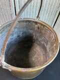 Large Vintage Brass Pot