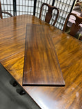 Double Pedestal Dining Table, 3 Leaves, Table Pads and (8) Chairs by Powell's Furniture***HEAVY ITEM***READ DETAILS ON PICK UP POLICY***