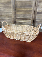 Oblong Basket W/Handless