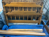 Double Bed with Rails and Slats