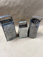 Lot Of 3 Metal Cheese Graters